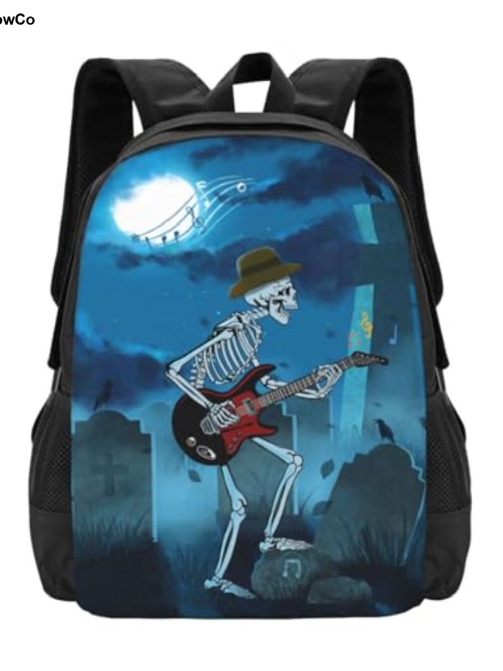 Skull 16.5" Travel Daypack Laptop Backpack Sports Bag